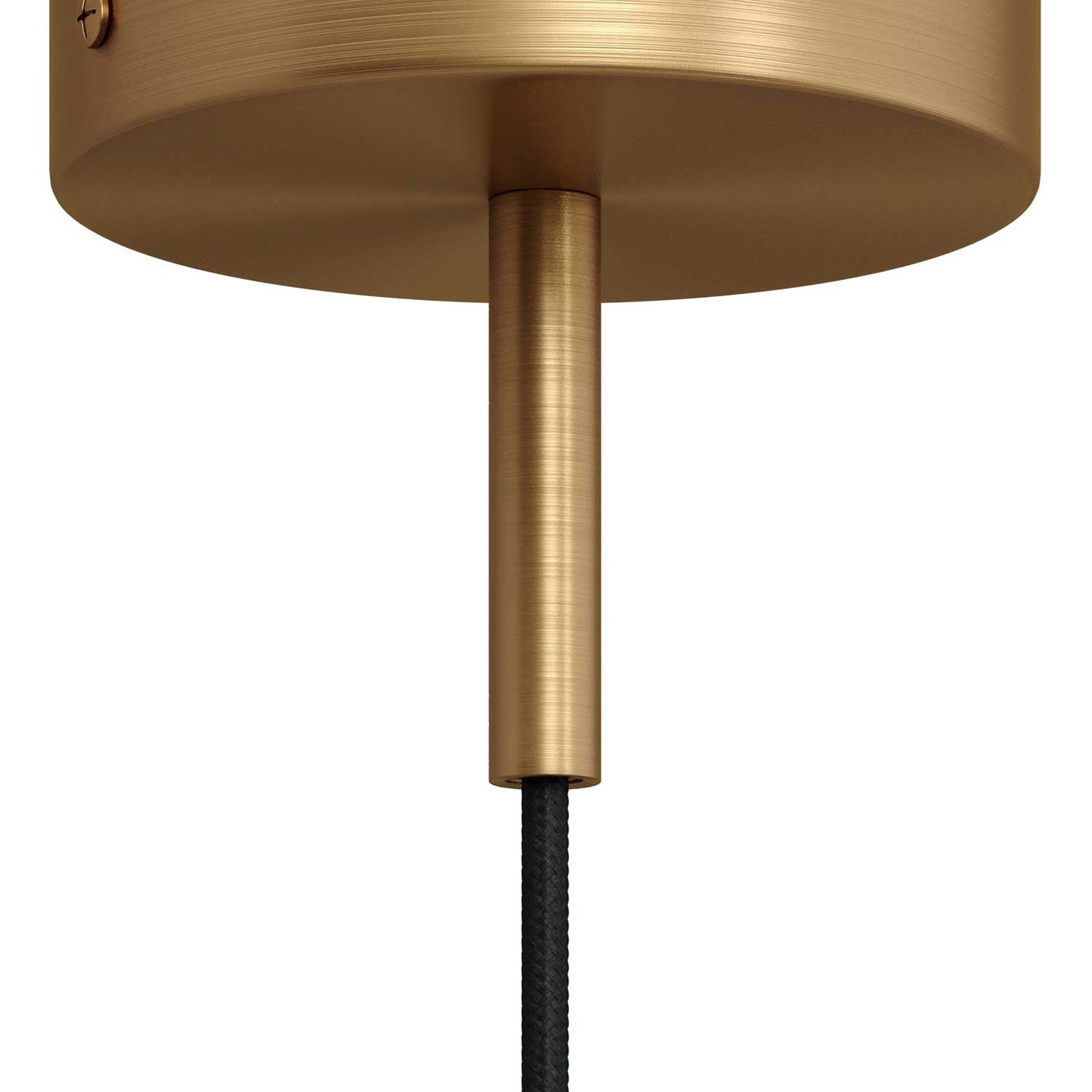 Serracavo cilindrico in metallo lunghezza 7 cm completo di tige, dado e rondella - Bronzo satinato