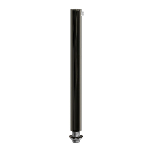 Serracavo cilindrico in metallo lunghezza 15 cm completo di tige, dado e rondella - Nero perla