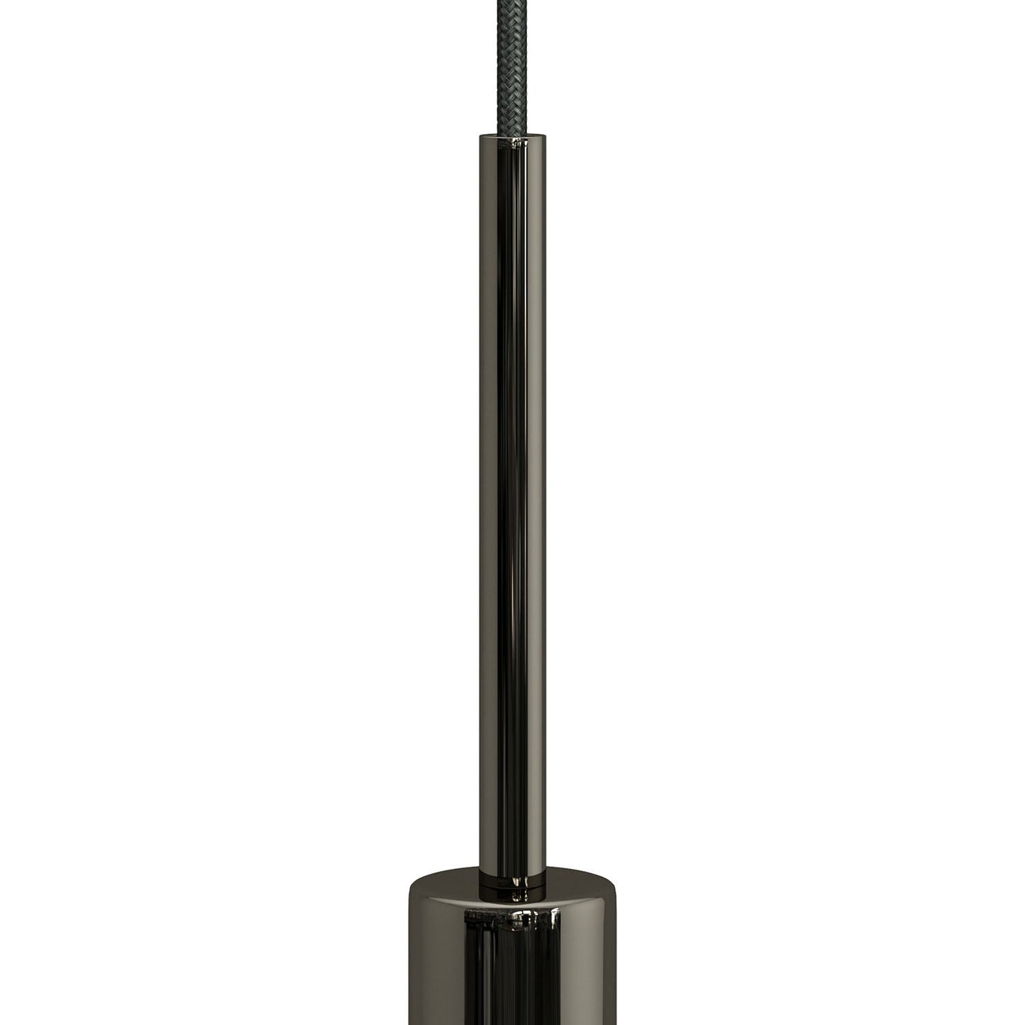 Serracavo cilindrico in metallo lunghezza 15 cm completo di tige, dado e rondella - Nero perla