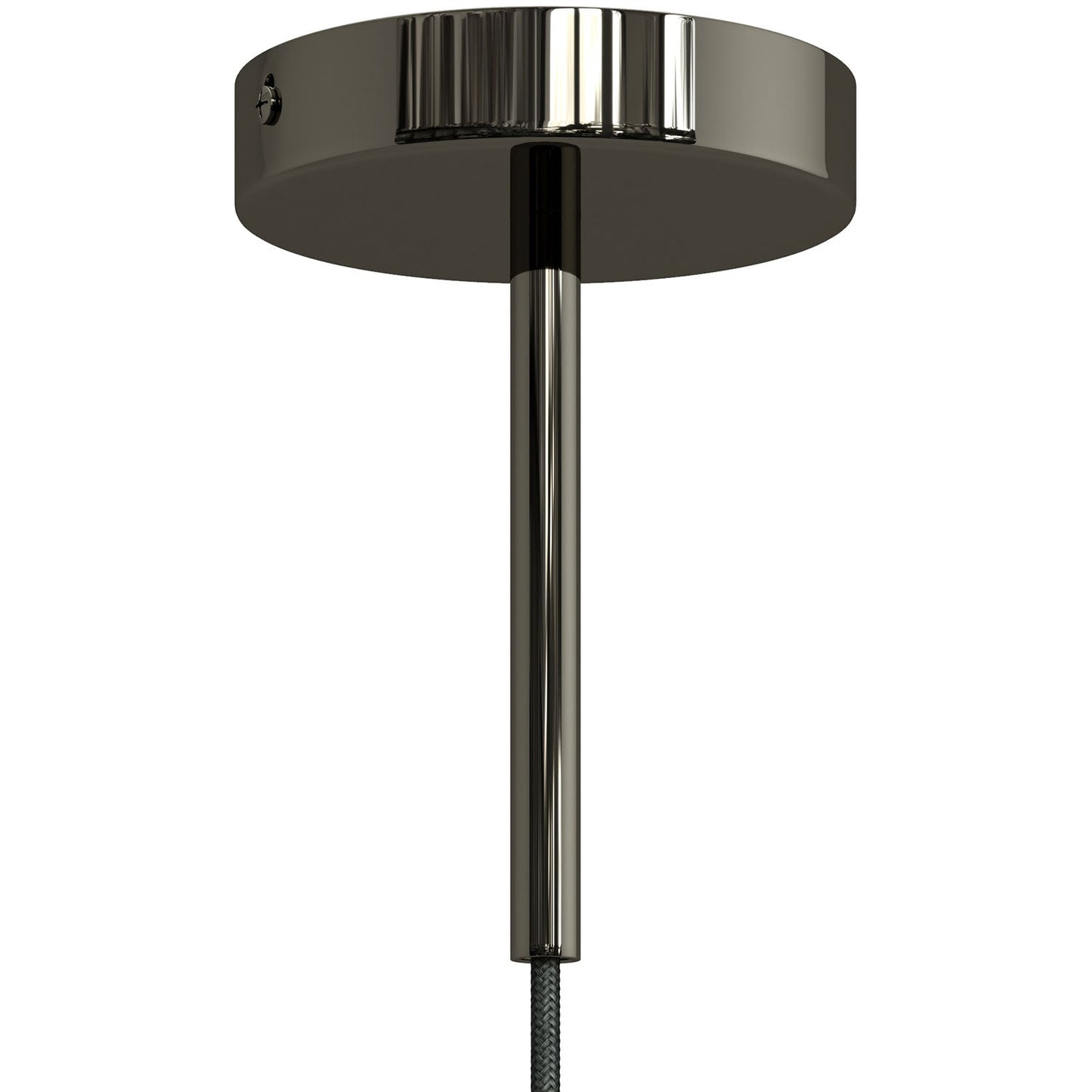 Serracavo cilindrico in metallo lunghezza 15 cm completo di tige, dado e rondella - Nero perla