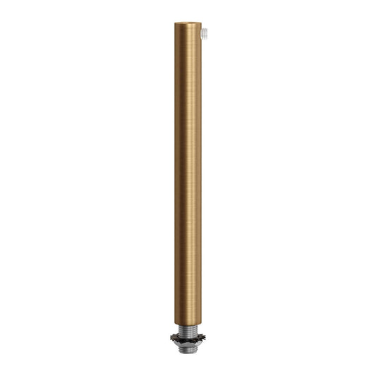 Serracavo cilindrico in metallo lunghezza 15 cm completo di tige, dado e rondella - Bronzo satinato