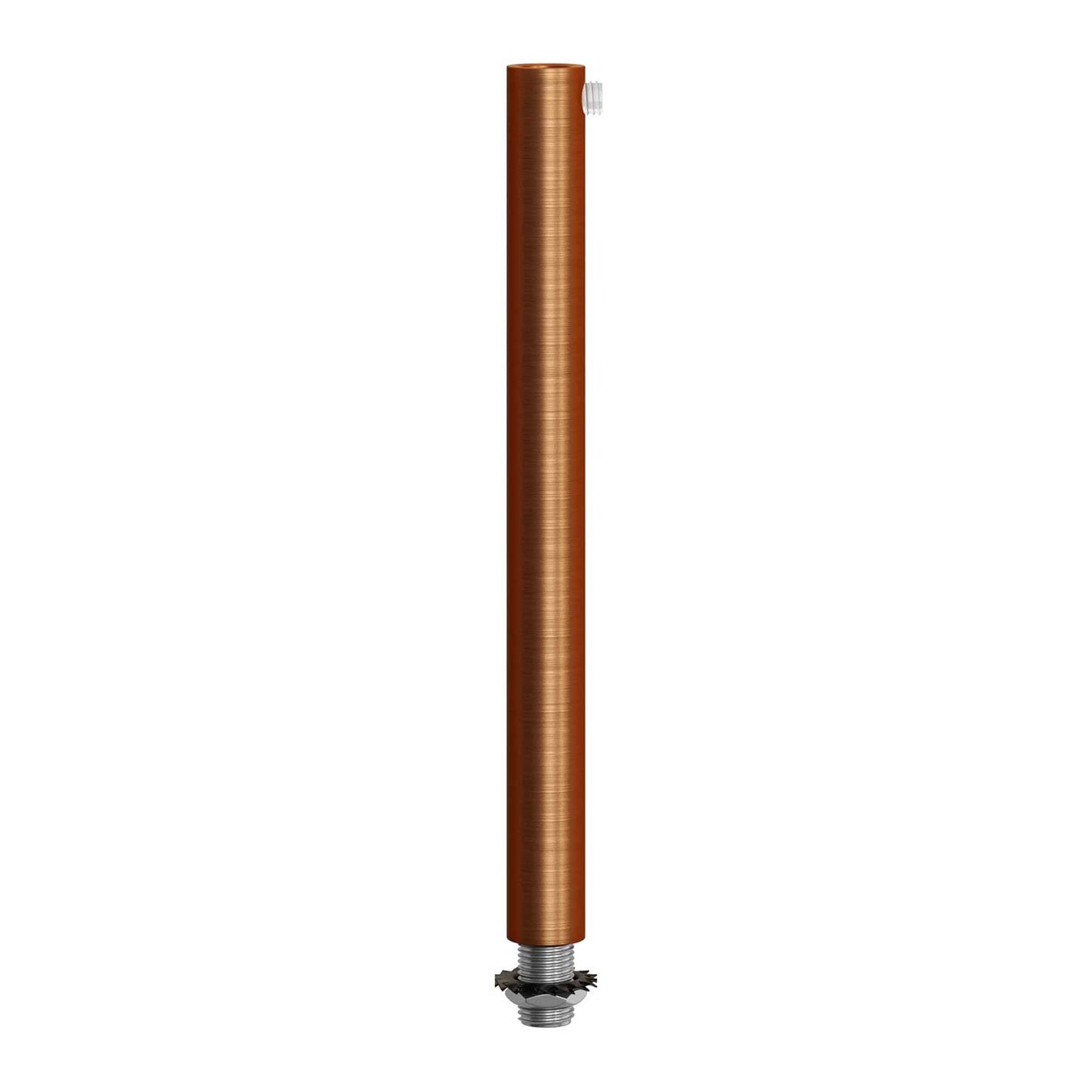 Serracavo cilindrico in metallo lunghezza 15 cm completo di tige, dado e rondella - Rame satinato