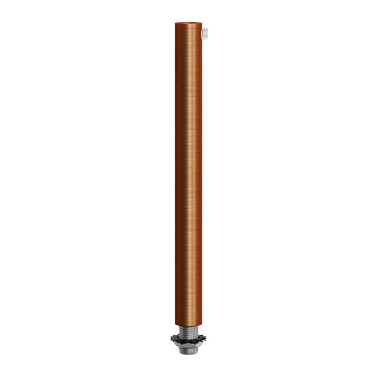 Serracavo cilindrico in metallo lunghezza 15 cm completo di tige, dado e rondella - Rame satinato