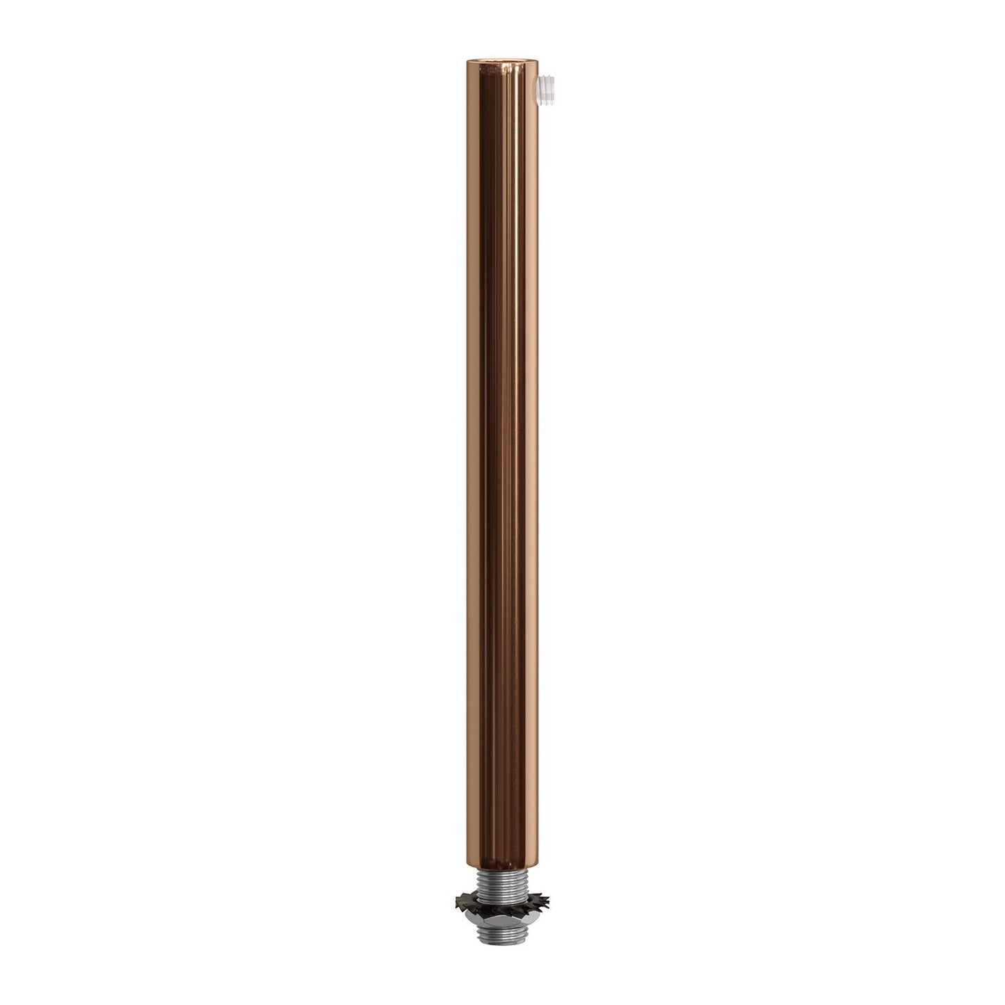 Serracavo cilindrico in metallo lunghezza 15 cm completo di tige, dado e rondella - Rame