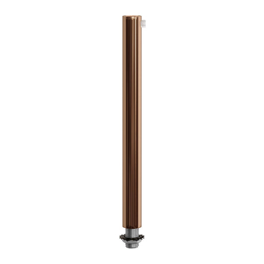 Serracavo cilindrico in metallo lunghezza 15 cm completo di tige, dado e rondella - Rame