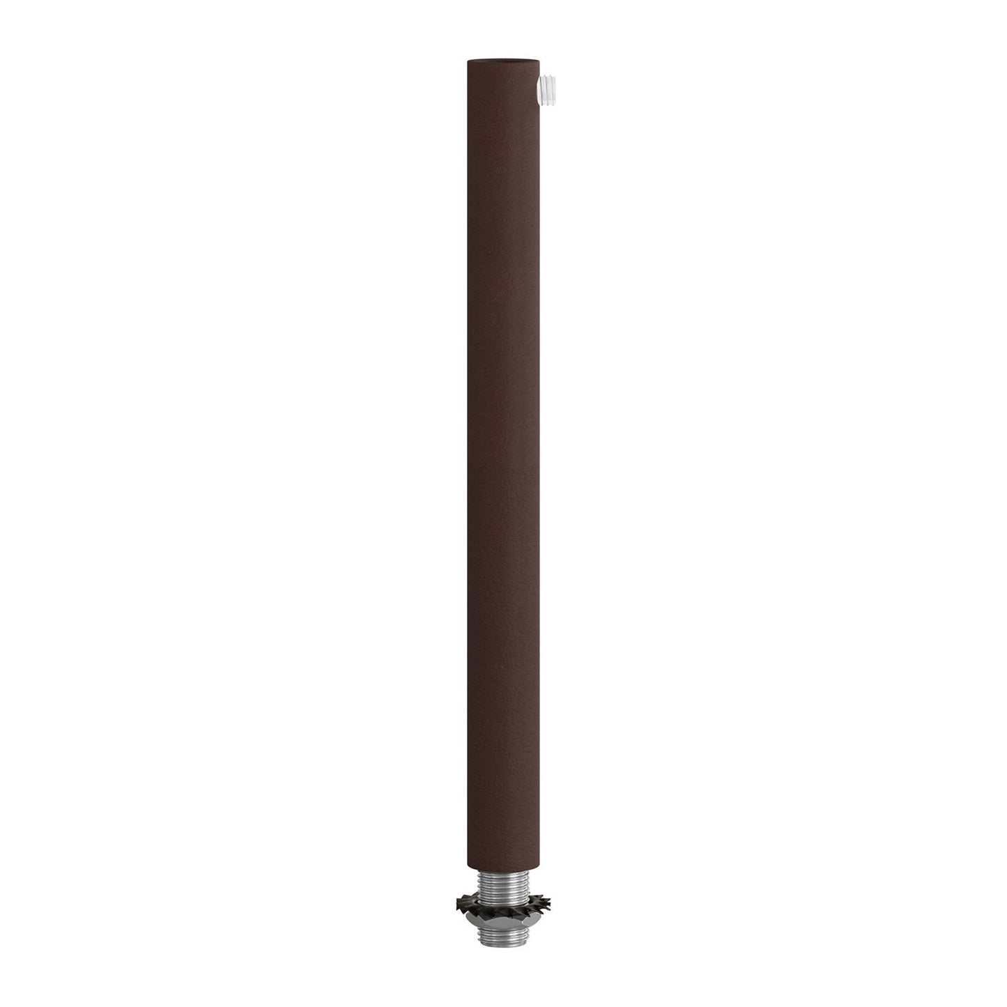 Serracavo cilindrico in metallo lunghezza 15 cm completo di tige, dado e rondella - Ruggine scura verniciata