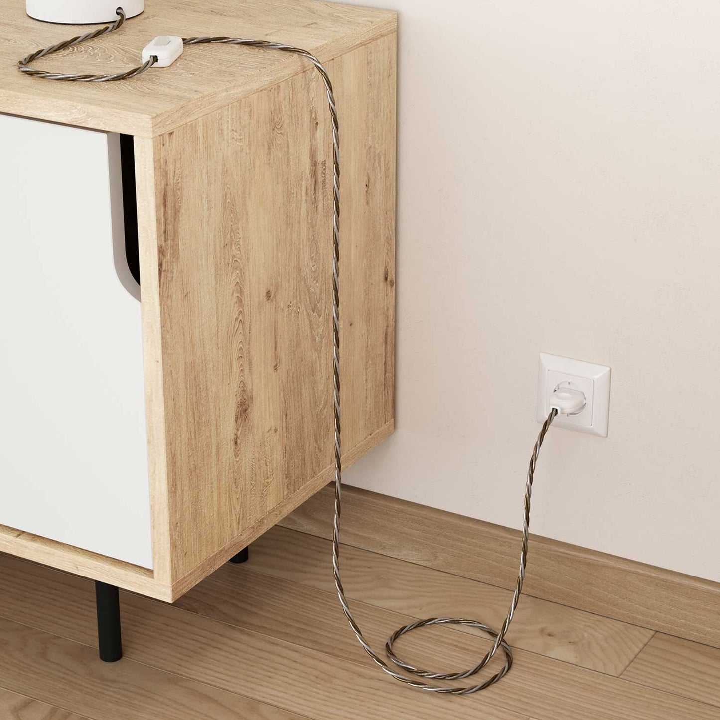 Cavo tessile colorato Windsor - L'Originale Creative Cables, ideale per progetti di illuminazione creativi - TG01