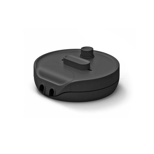 Dimmer universale rotondo con pulsante e morsetto di terra - omologato UL - Nero