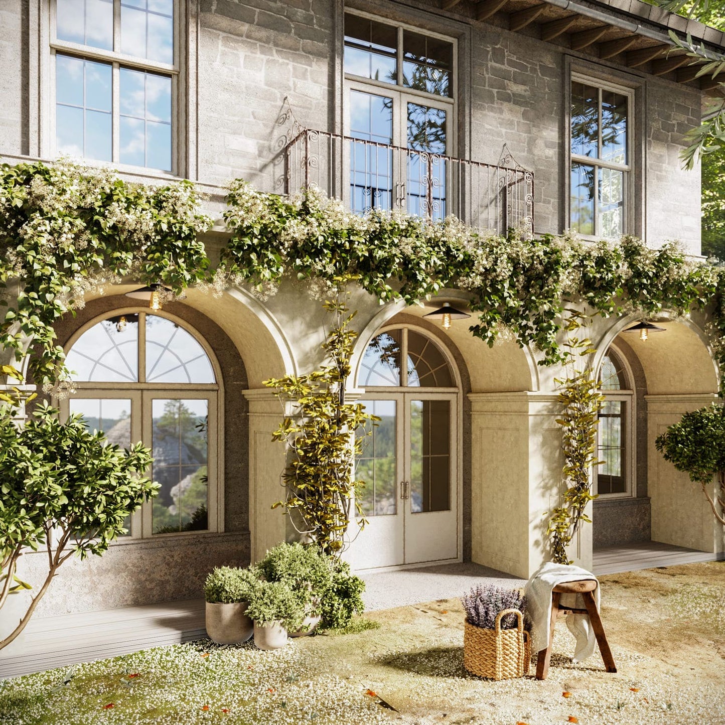 Ceiling lamp with Swing metal lampshade - IP44 Waterproof - IO