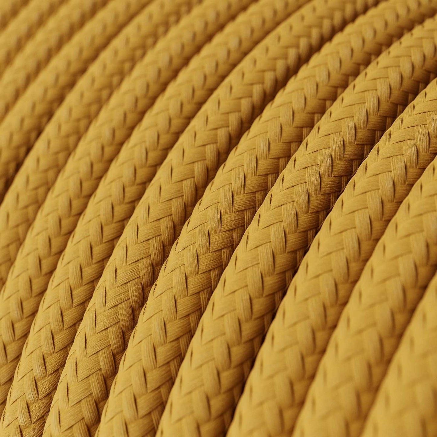 Cordset for lamp with bright mustard cable 10 ft
