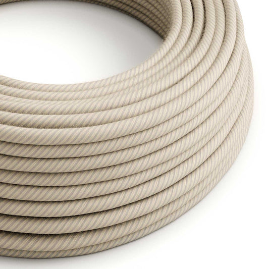 Cotton and Linen Straw Vertigo Textile Cable - The Original Creative-Cables - ERD20 round 2x0.75mm / 3x0.75mm
