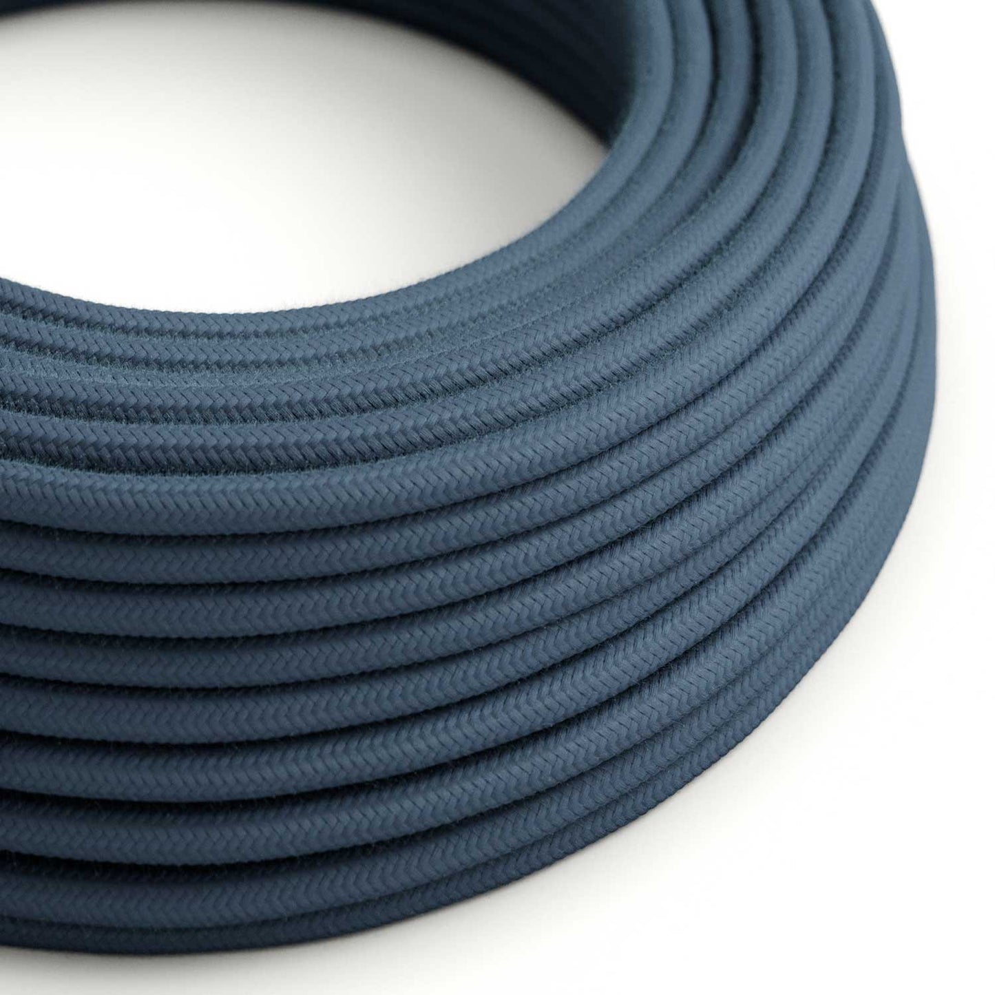 Cotton Stone Grey Textile Cable - The Original Creative-Cables - RC30 round 2x0.75mm / 3x0.75mm