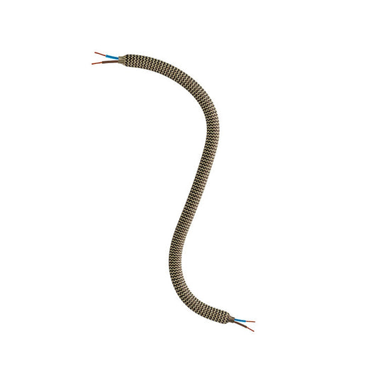 Creative Flex flexible tube covered in Black and Gold RZ24 fabric