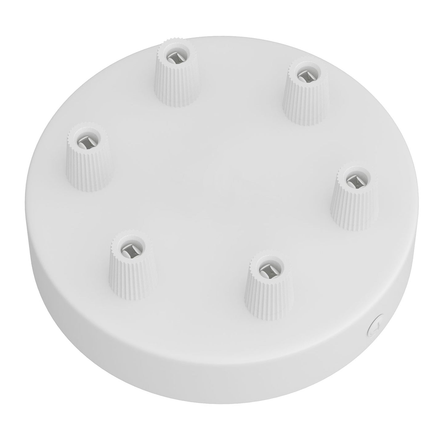 Cylindrical metal 6-hole ceiling rose kit