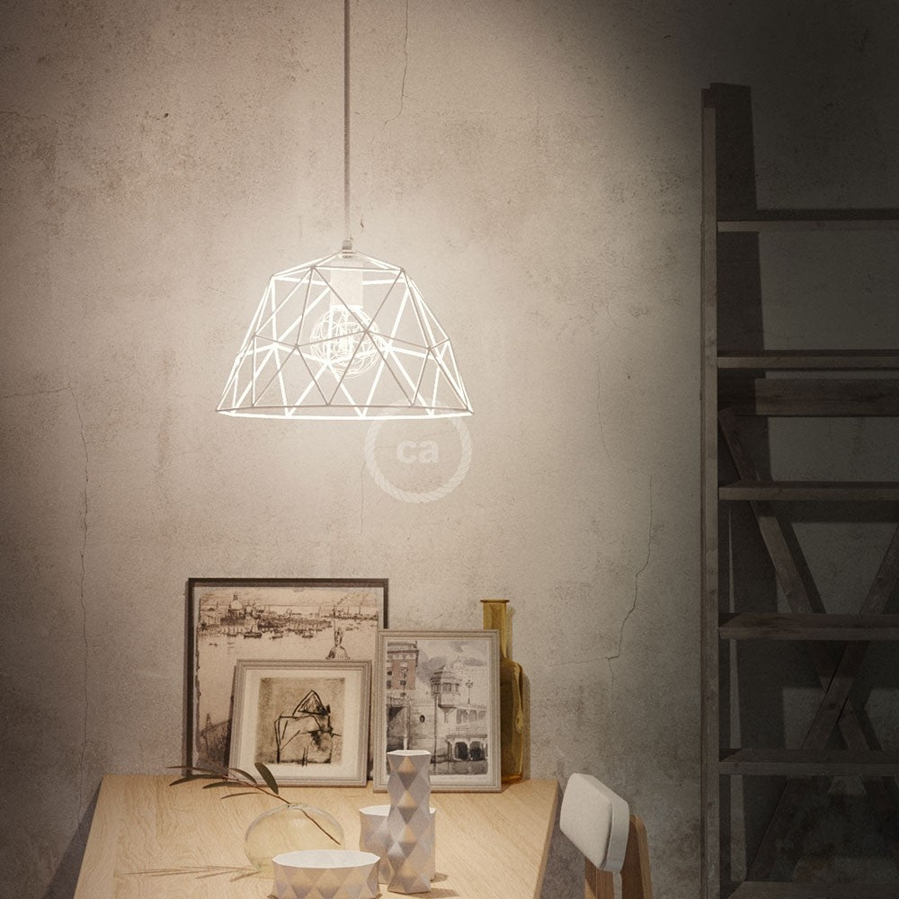 Dome XL Naked Cage Metal Lampshade | Industrial Style | E26 Socket