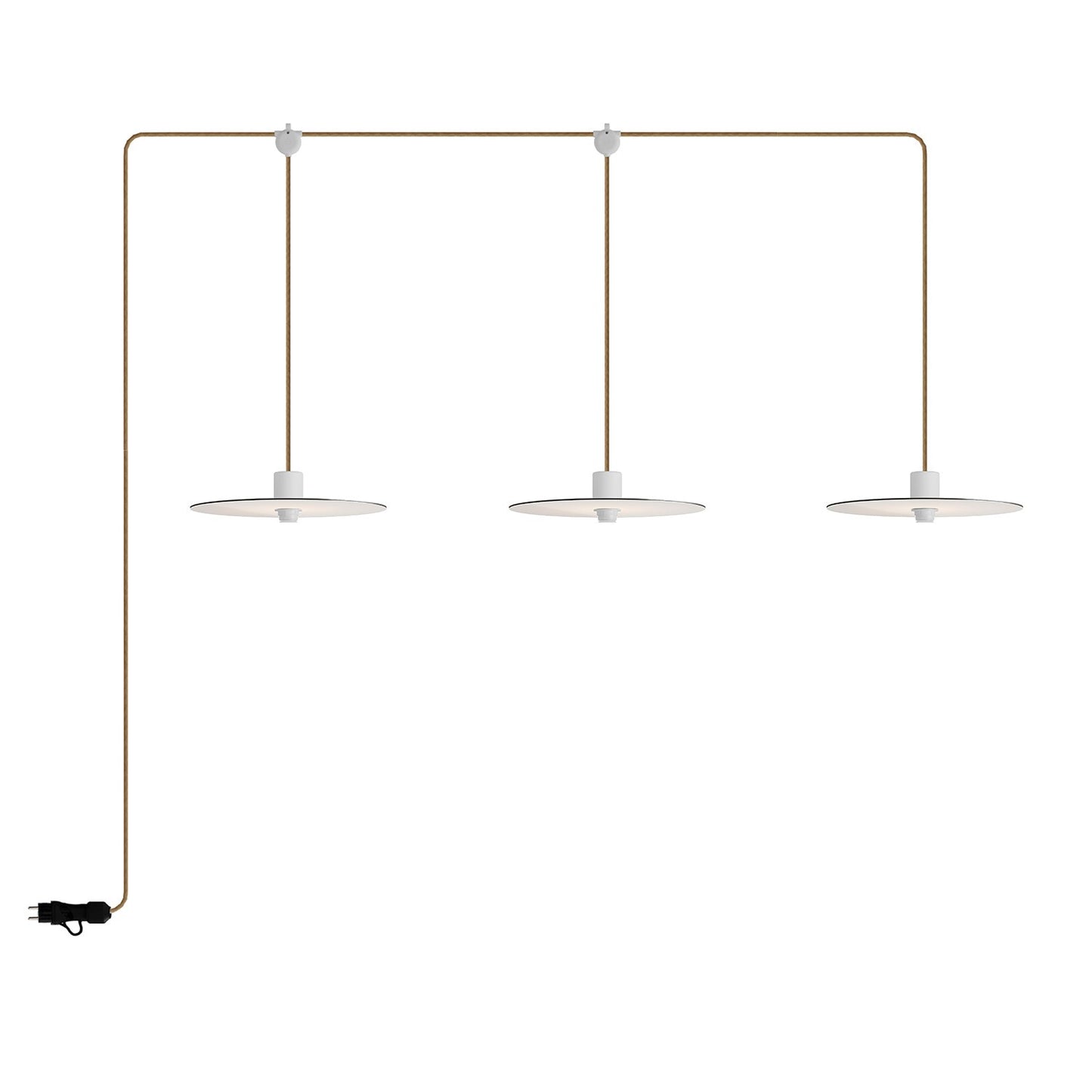 E-Snake Modulair Portable outdoor lamp IP65 with 3 lights with lampshades