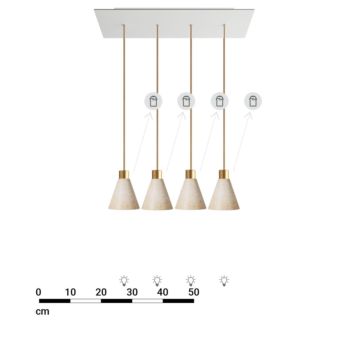 PENDEL CONFIG 4 ROSE ONE LS 10294