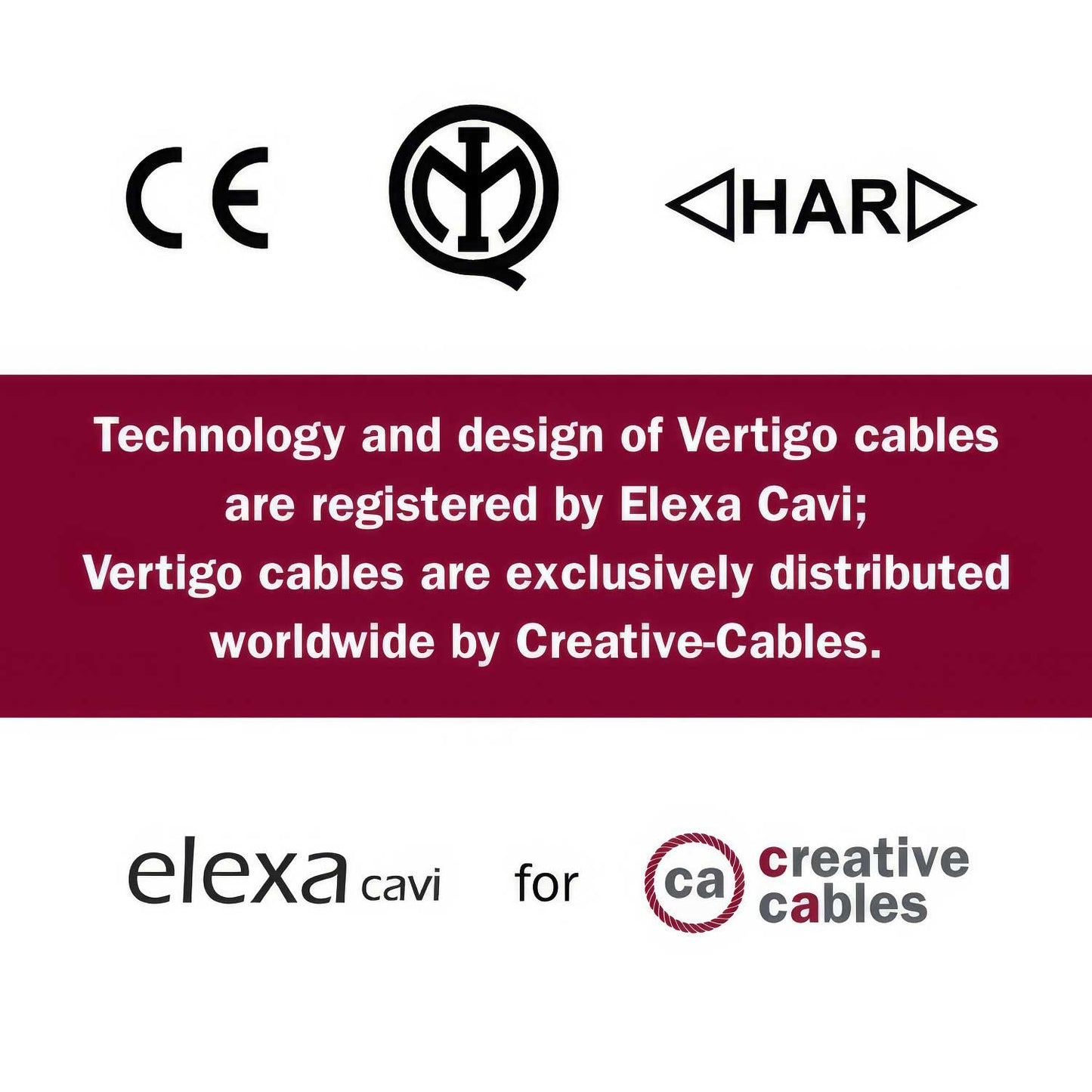 Cavo tessile Beige in cotone e lino con filo di rame Vertigo - L'Originale Creative Cables, per lampade uniche - ERR05