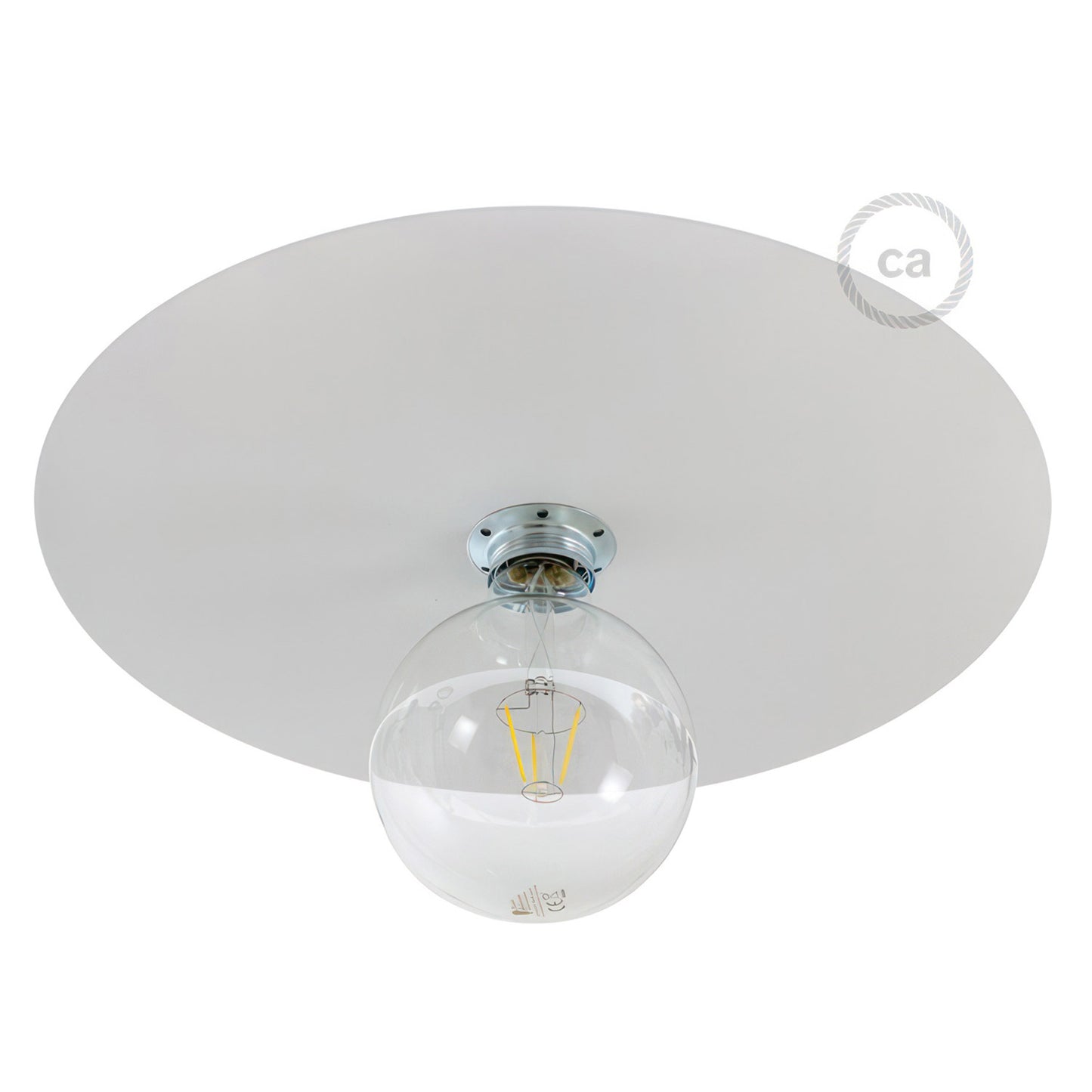 Ellepì dish oversize painted iron plate for suspension, 40cm diameter - Made in Italy