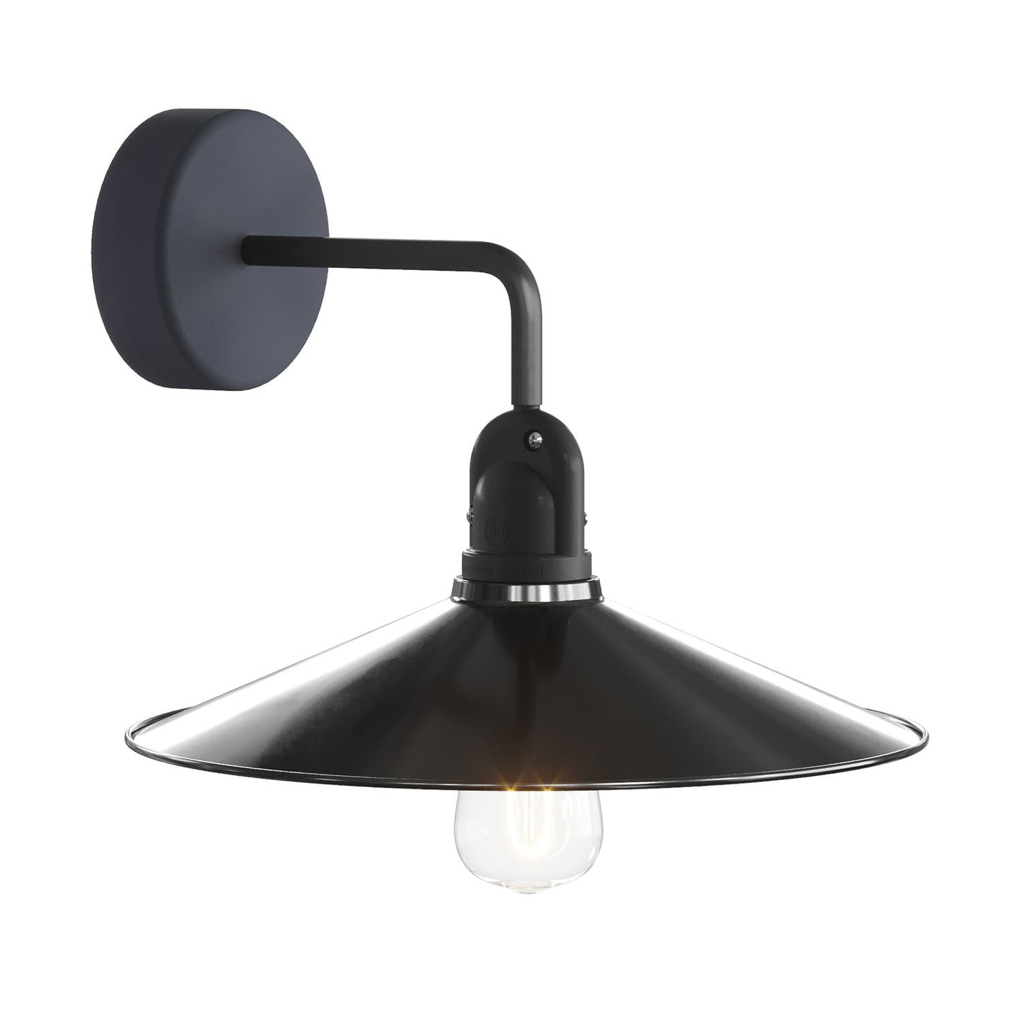 Fermaluce Modulair with L-shaped extension, Swing lampshade and lamp holder IP65 waterproof