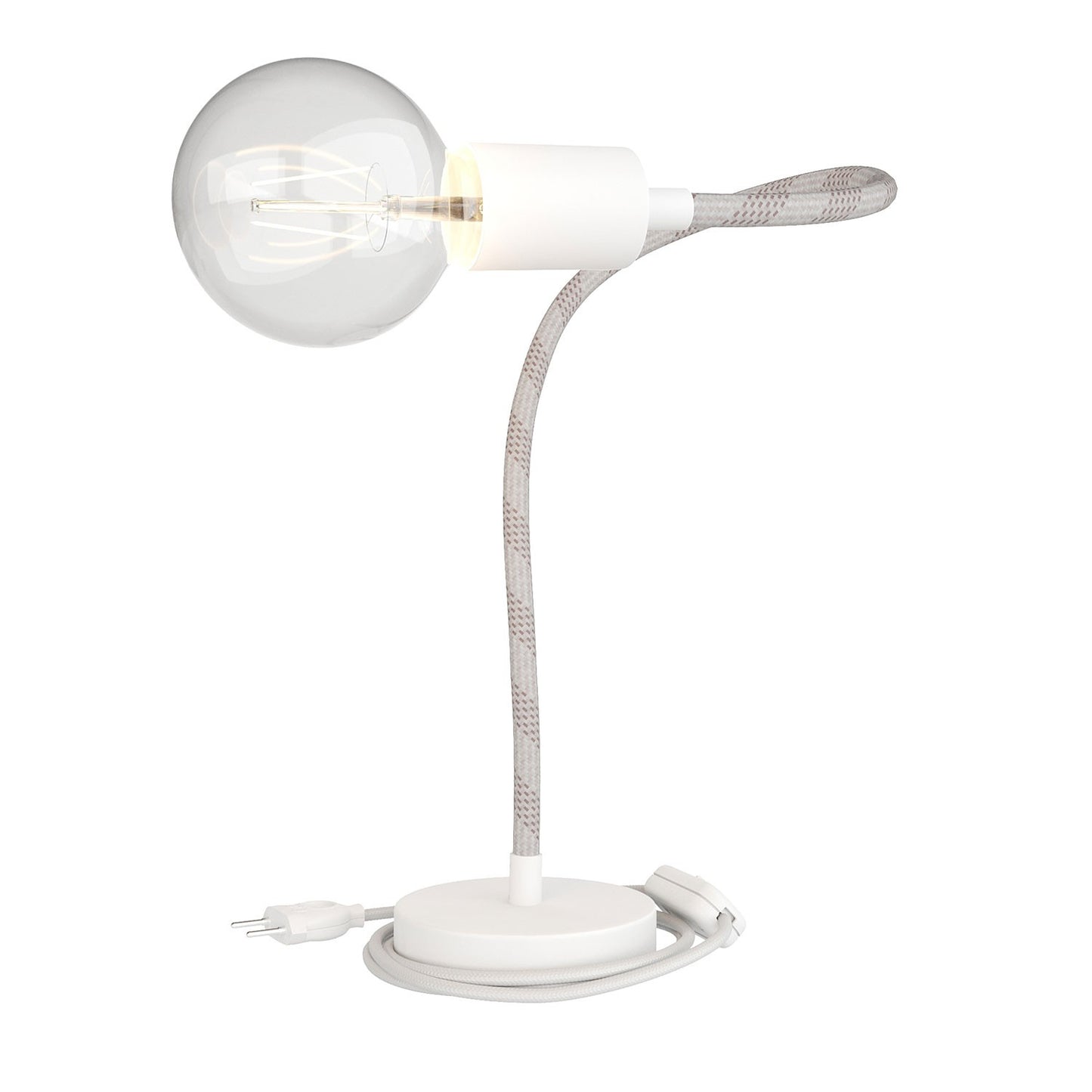 Flex flexible table lamp providing diffused light