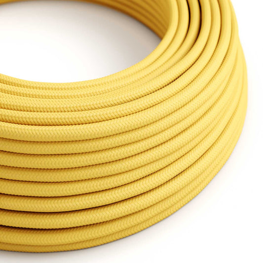 Glossy Corn Yellow Textile Cable - The Original Creative-Cables - RM10 round 2x0.75mm / 3x0.75mm