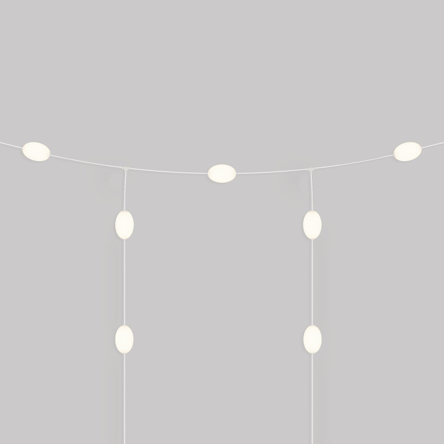 Grid-style Outdoor String Light with 7 Lights IP67 - Marina GRID