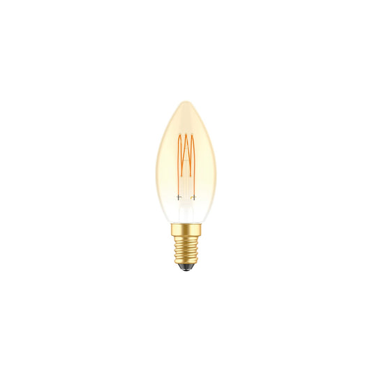 LED Golden Light Bulb Carbon Line Filament Cage Candle C35 3,5W 300Lm E14 2700K Dimmable - C51