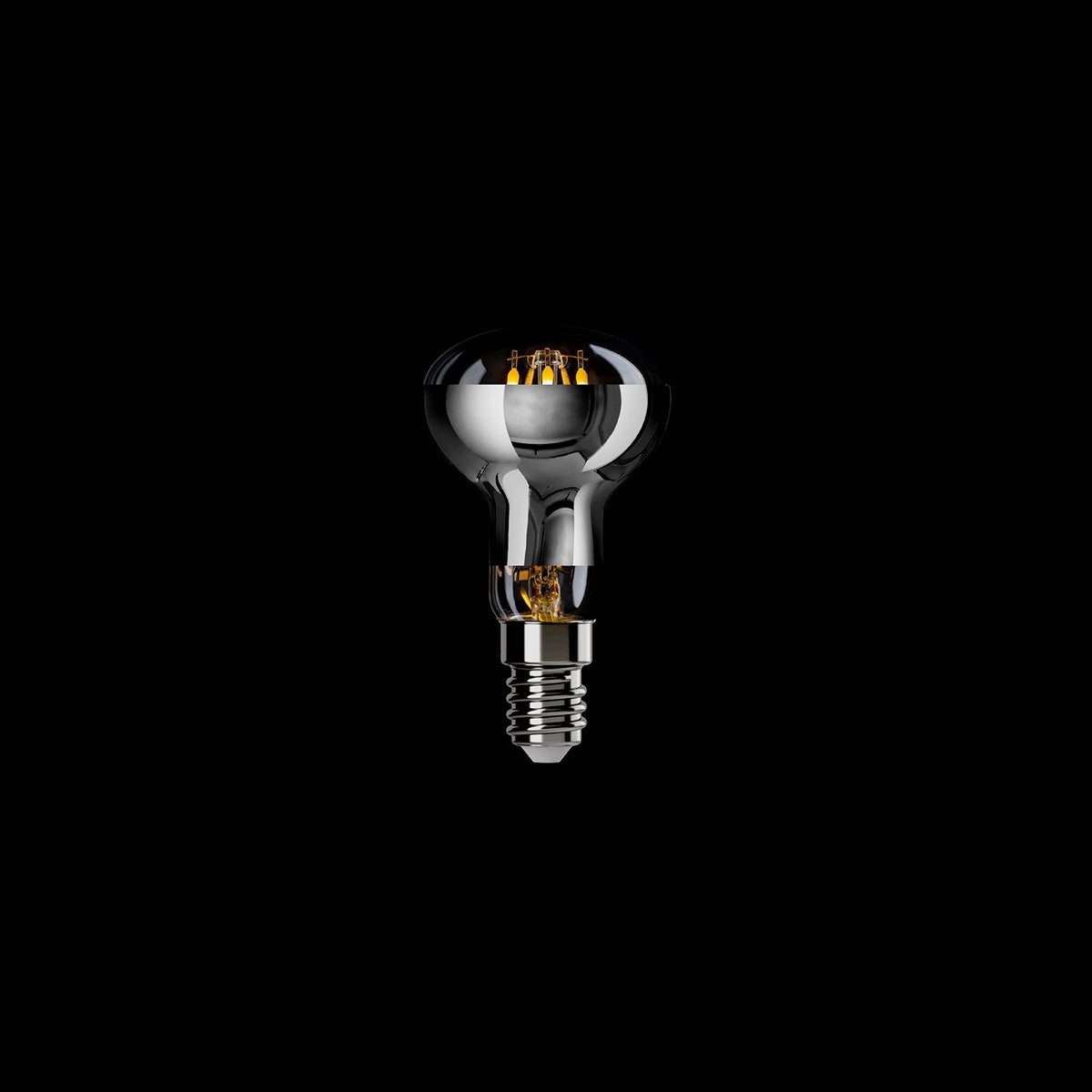 4w R50 LED Silver Mirror Light Bulb R50 4W 470Lm E14 2700K Dimmable - A06 ...
