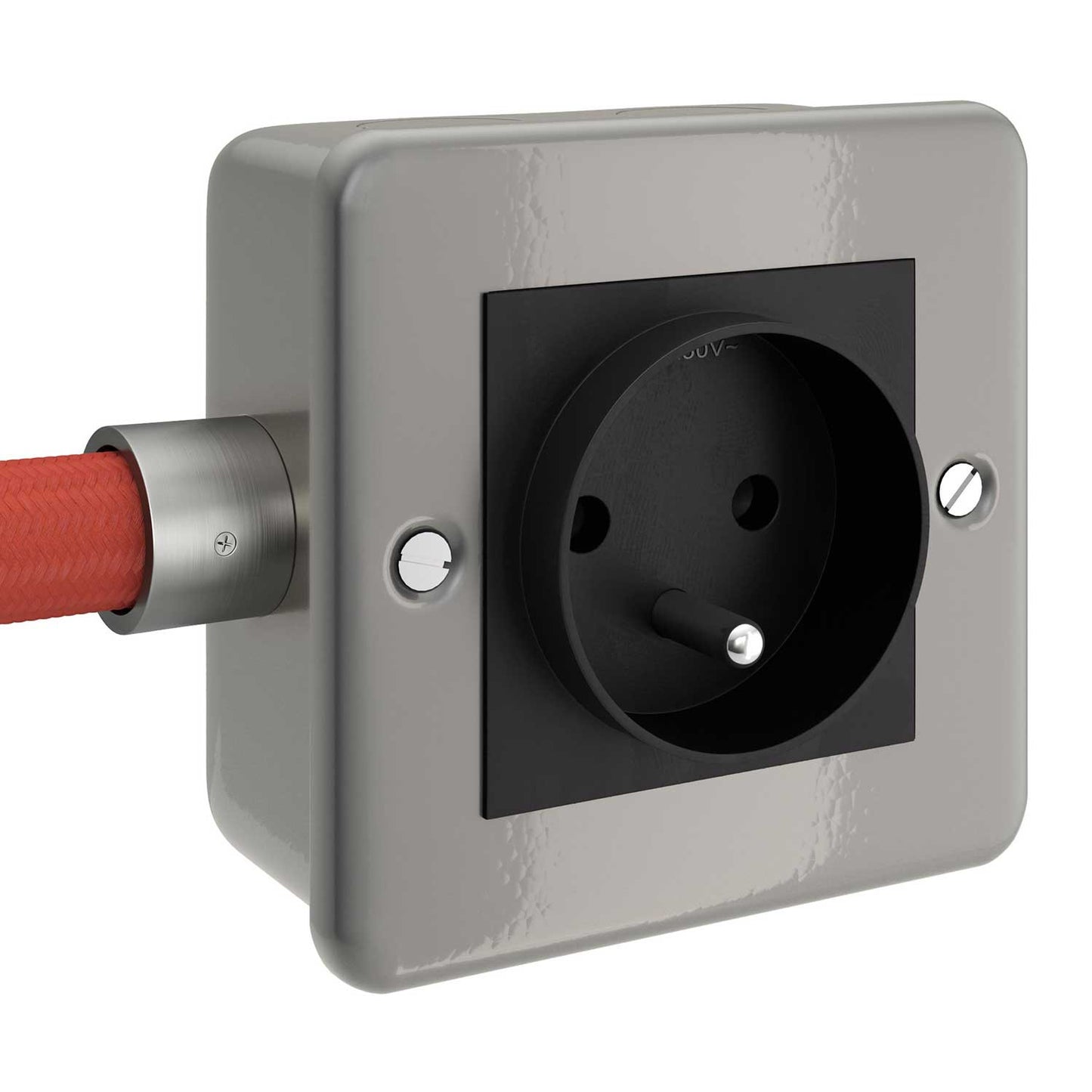 Metal clad box with french socket for Creative-Tube