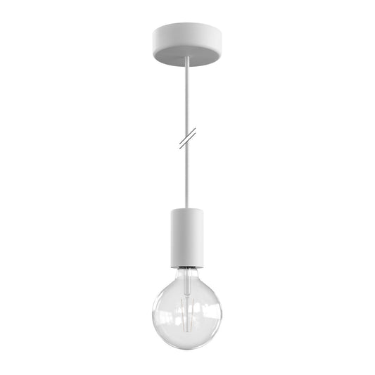 Modulair ELEGANT Outdoor pendant lamp with 1,5 mt textile cable, silicone ceiling rose and lamp holder IP65 water resistant