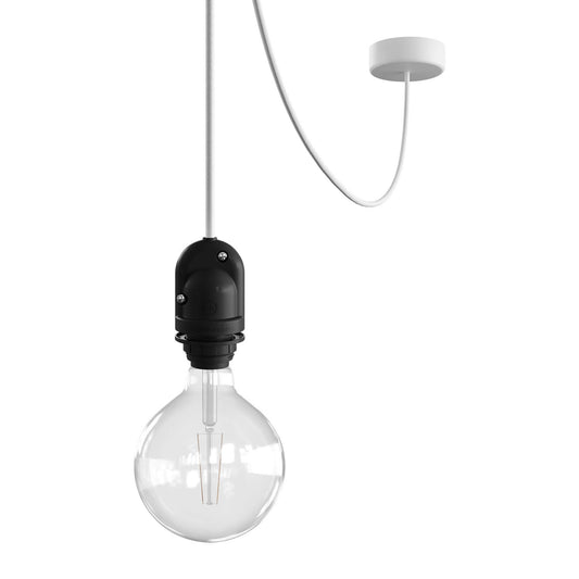 Modulair Outdoor pendant lamp for lampshade with 5 mt cable, decentralizer, silicone ceiling rose and lamp holder IP65