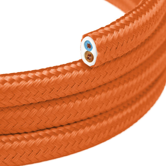 Orange Flame flat textile wire for lighting - PM15