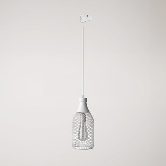 Pendant lamp with Jéroboam bottle shade for tracks