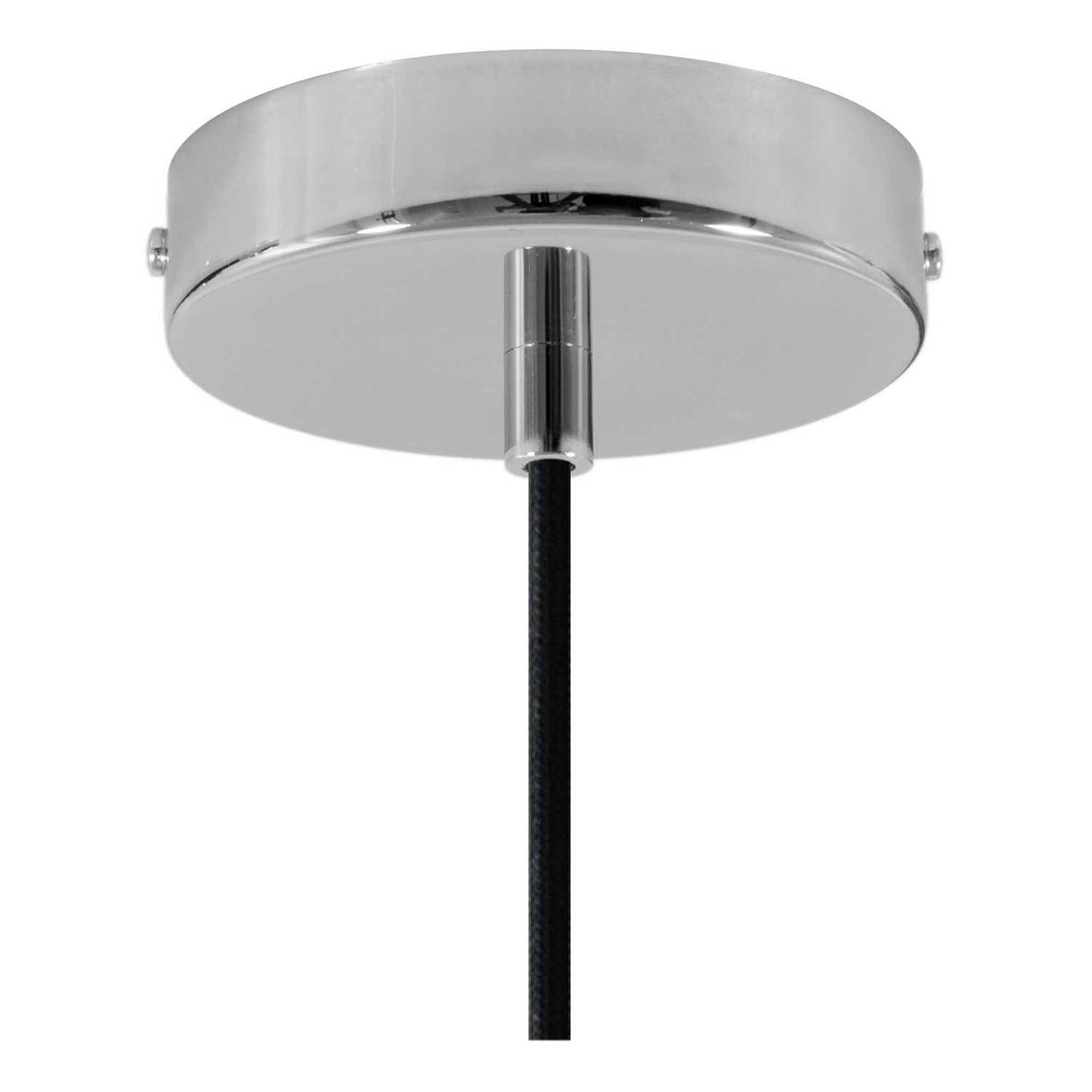 Pendant lamp with textile cable, Prisma cement lampshade and metal finishes - Made in Italy - Bulb included