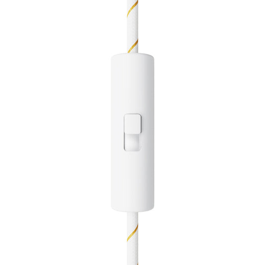 Rewireable cylindrical single pole cord-operated switch with earth terminal