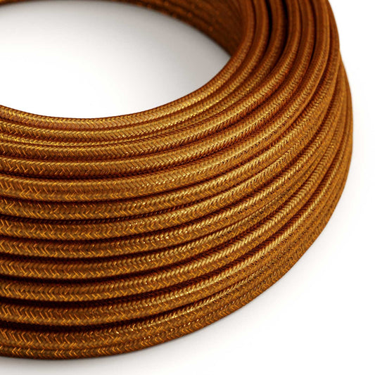 Round Electric Cable RL22 Glittering Copper Rayon - UL listed
