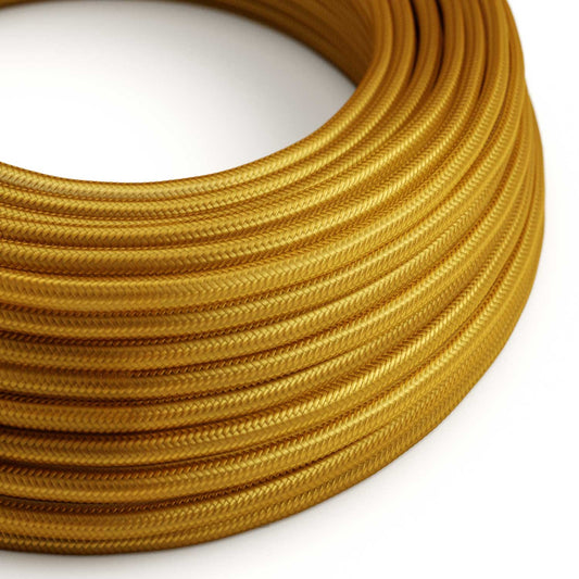 Round Electric Cable RM05 Gold Rayon - UL listed