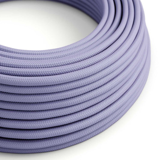 Round Electric Cable RM07 Lilac Rayon - UL listed