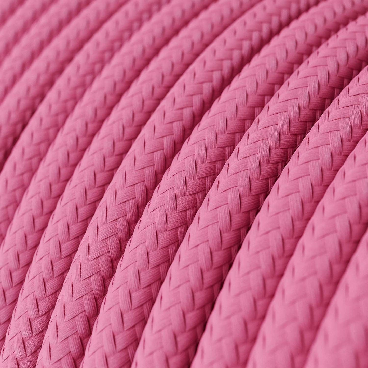 Round Electric Cable RM08 Fuchsia Rayon - UL listed
