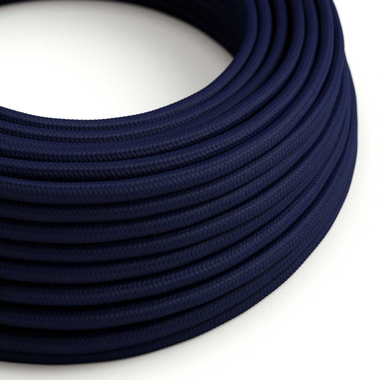 Round Electric Cable RM20 Dark Blue Rayon - UL listed