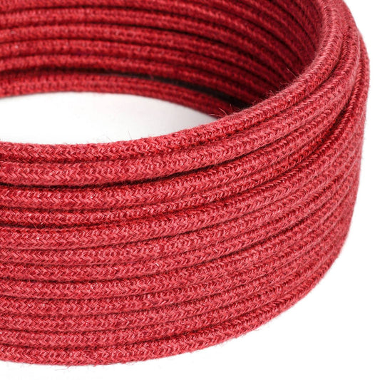 Round Electric Cable RN24 Cherry Red - UL listed