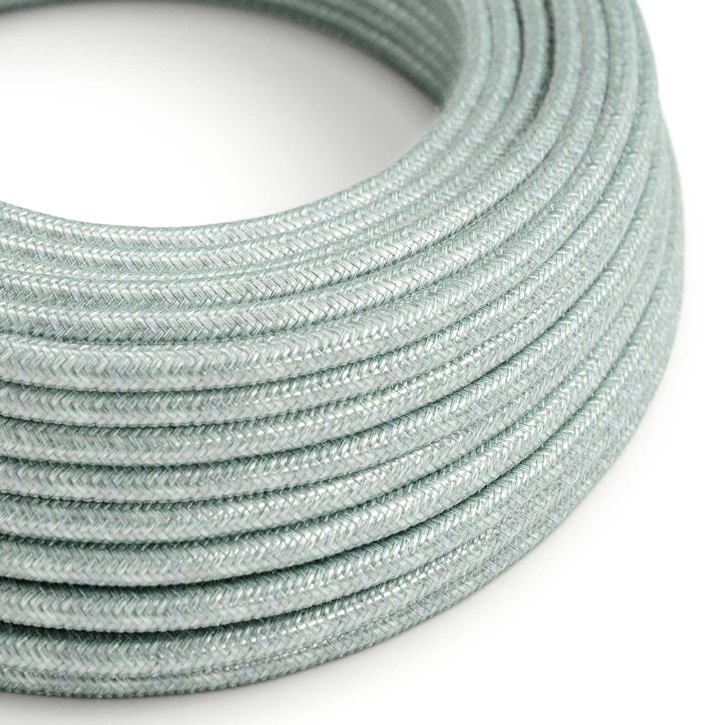 Round Electric Cable RX12 Blue Haze Cotton - UL listed