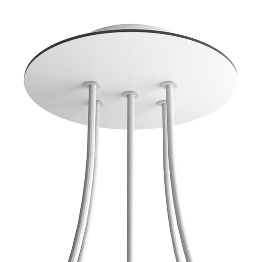 Round Rose-One 5-hole and 4 side holes ceiling rose Kit, 200 mm