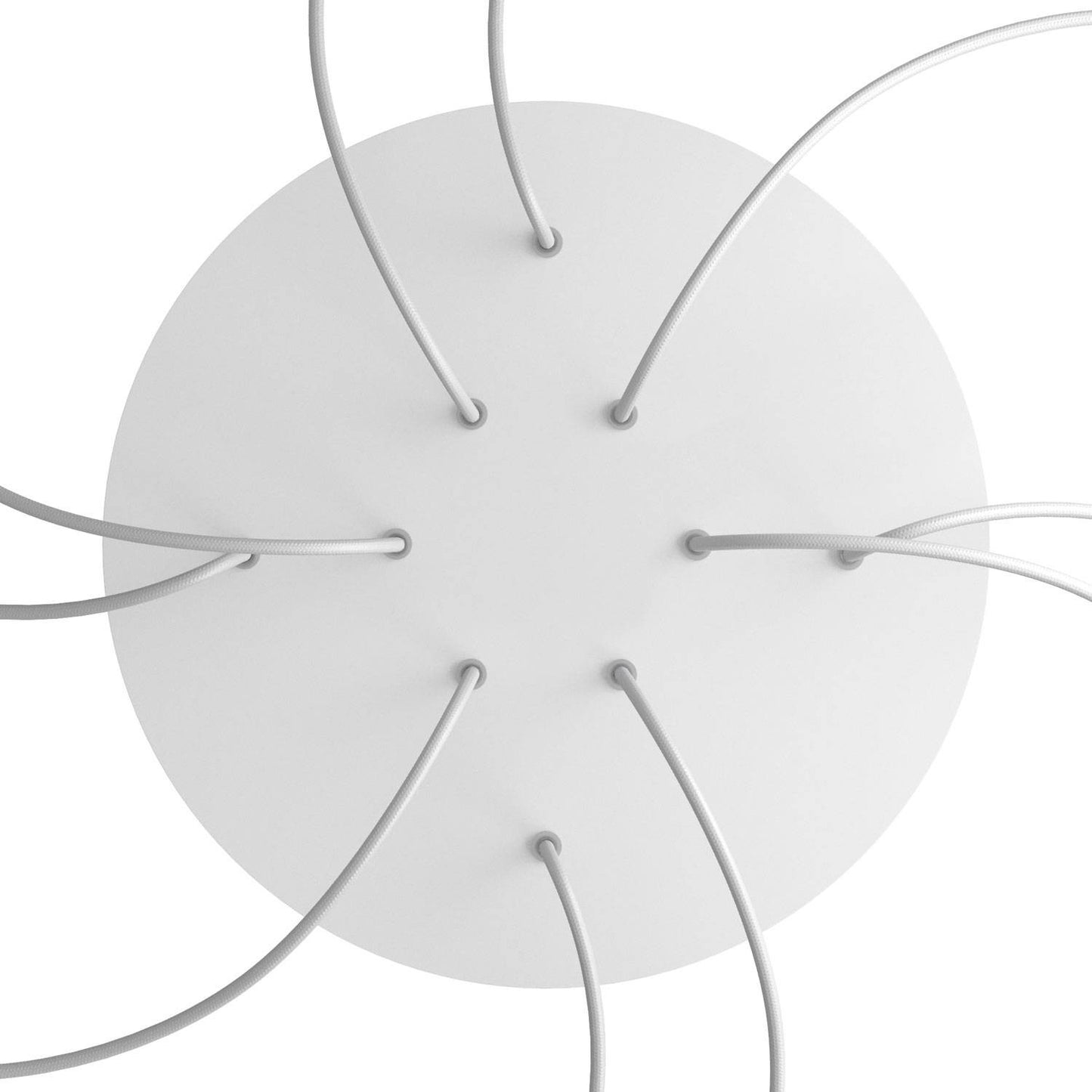 Round XXL Rose-One 10-hole and 4 side holes ceiling rose Kit, 400 mm