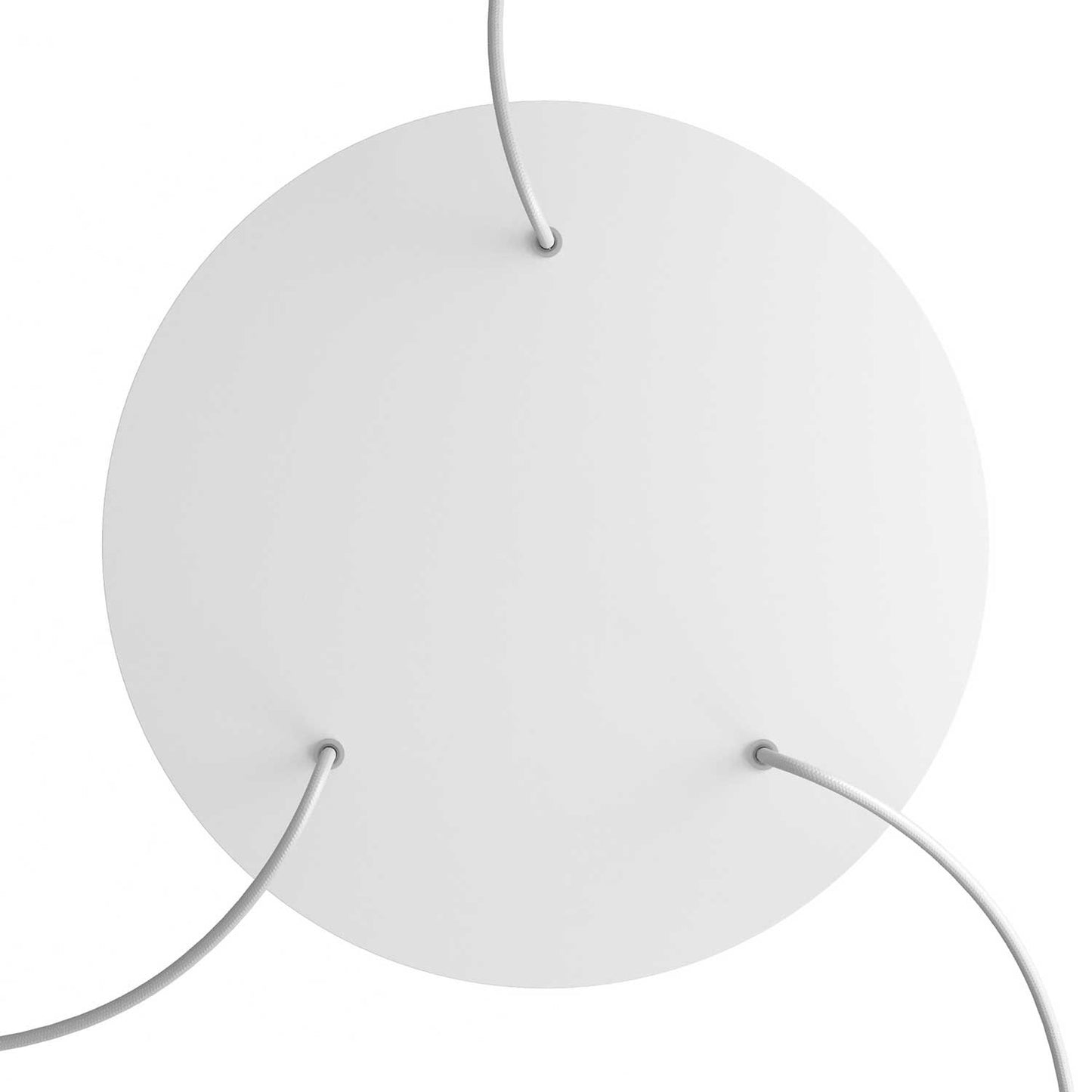 Round XXL Rose-One 3-hole and 4 side holes ceiling rose Kit, 400 mm