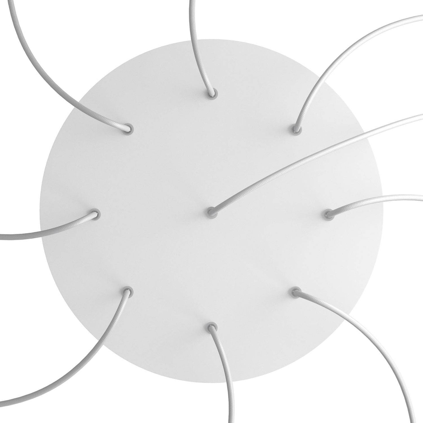 Round XXL Rose-One 9-hole and 4 side holes ceiling rose Kit, 400 mm