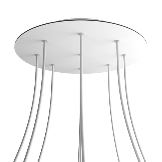 Round XXL Rose-One 9-hole and 4 side holes ceiling rose Kit, 400 mm