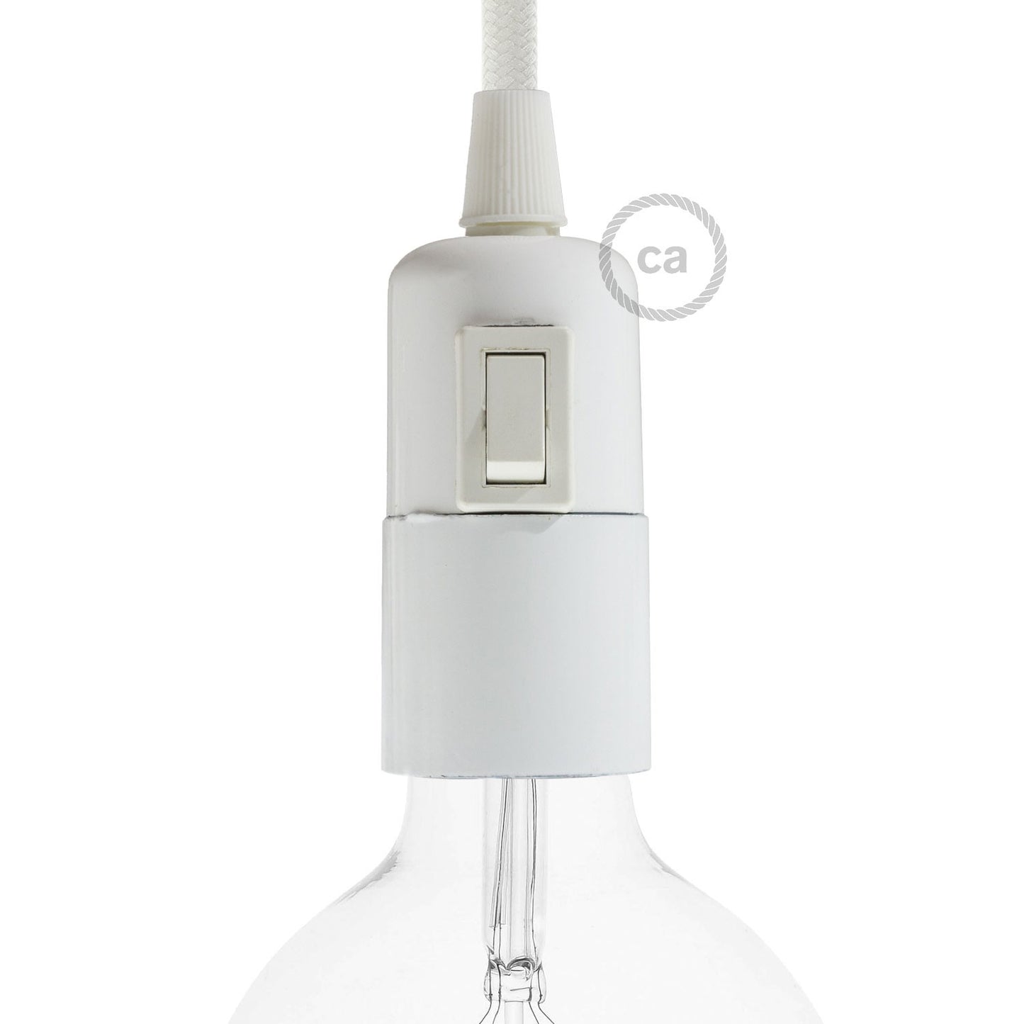 Smooth Sided Bakelite Phenolic socket kit - ON/OFF SWITCH - E26