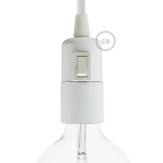 Smooth Sided Bakelite Phenolic socket kit - ON/OFF SWITCH - E26